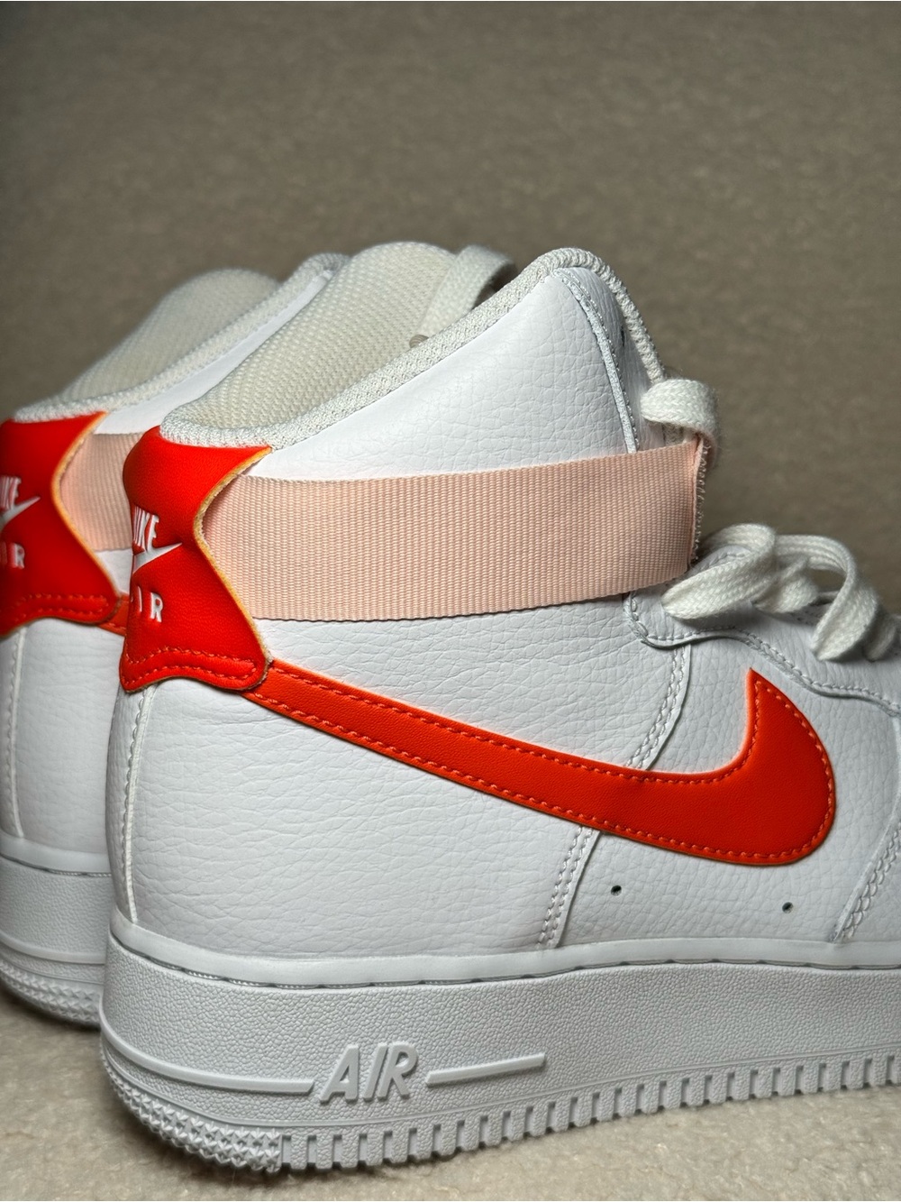 Nike Air Force 1 High Orange Pearl | Size 8 Womens - Picture 3 of 6